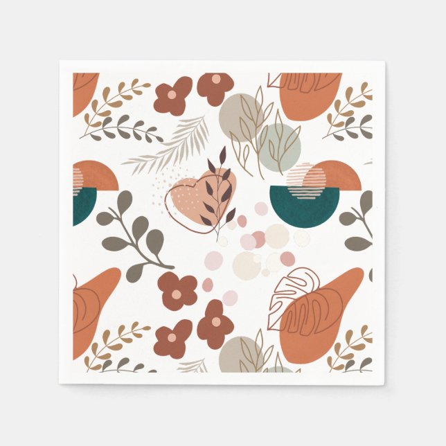 Guardanapo De Papel Padrão estético BOHO A10 (Frente)