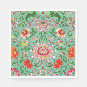 Guardanapo De Papel Padrão Floral Colorido