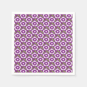 Guardanapo De Papel Padrão floral roxo de Vintage Dianthus Barbatus