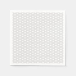 Guardanapo De Papel Padrão Geo de Azulejos Branco Cinza Claro Elegante