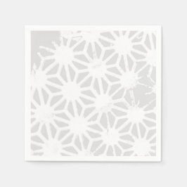 Guardanapo De Papel Padrão geométrico das cinzas pálidas