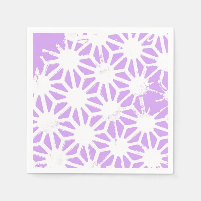 Guardanapo De Papel Padrão geométrico lilac (Frente)