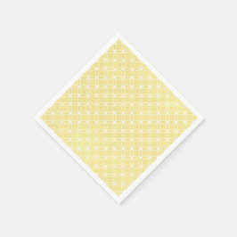 Guardanapo De Papel Padrão Geométrico Moderno Amarelo Pastel Ensolarad