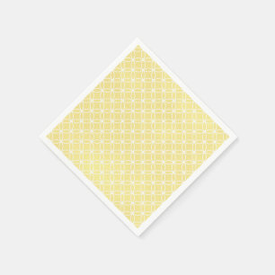 Guardanapo De Papel Padrão Geométrico Moderno Amarelo Pastel Ensolarad