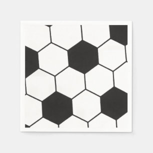 Guardanapo De Papel Padrão Inspirado em Bola de Futebol Impressão Geom