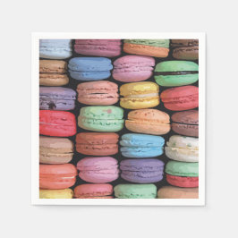 Guardanapo De Papel Padrão Macaron Francês Colorido