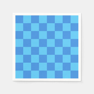 Guardanapo De Papel Padrão Minimalista Moderno Preppy Xadrez Azul