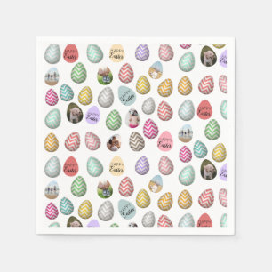 Guardanapo De Papel Padrão Personalizado de Ovos de Páscoa de Pastel