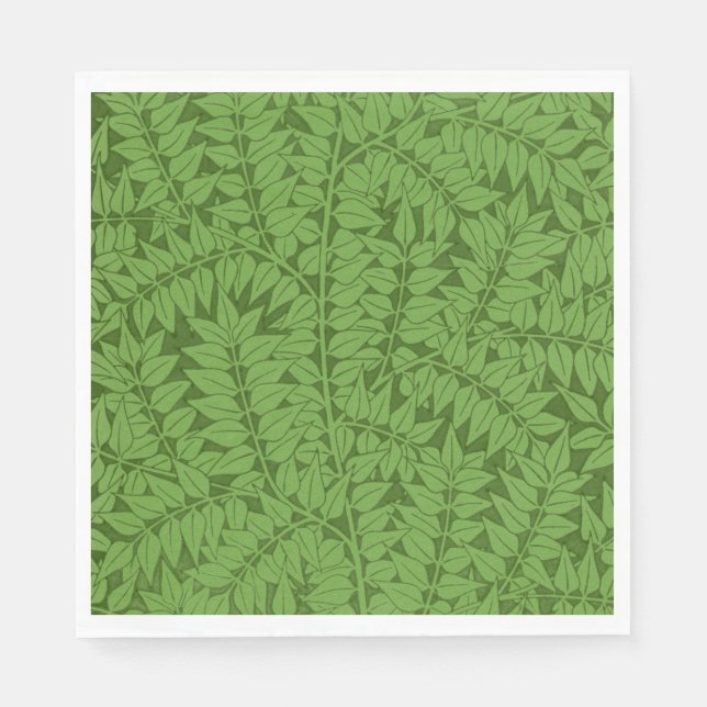 Guardanapo De Papel Padrão Ramo Verde (Arte da Selva) (William Morris) (Frente)