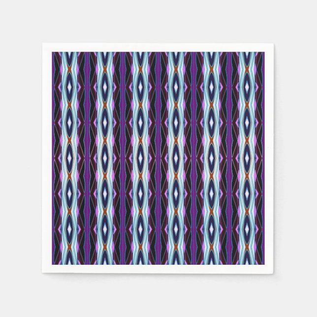 Guardanapo De Papel Padrão Roxo Único (Frente)