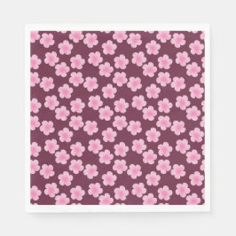 Guardanapo De Papel Padrão sem costura do Flor Frangipani Rosa