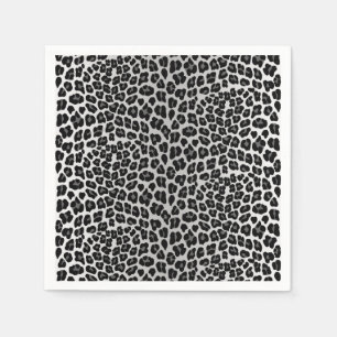 Guardanapo De Papel Padrão simples de leopardo-da-neve