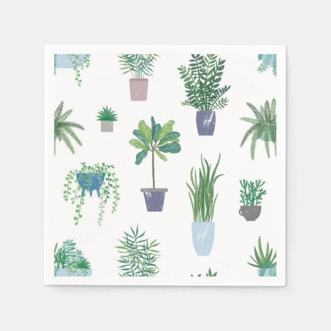 Guardanapo De Papel Padrão vegetal (Frente)