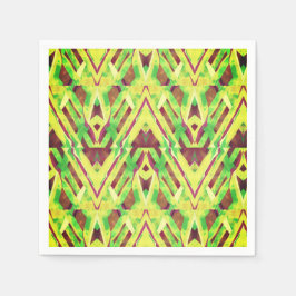 Guardanapo De Papel Padrão verde e castanho