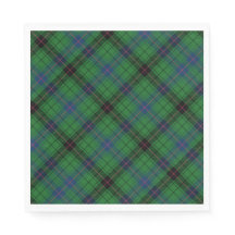 Padrão Verificado de Tartan Clan Davidson Green