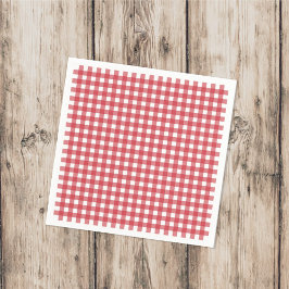 Guardanapo De Papel Padrão Xadrez Simples de Piquenique Minimalista de