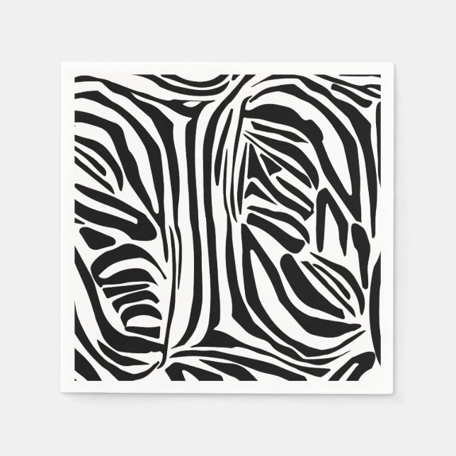Guardanapo De Papel Padrão zebra (Frente)