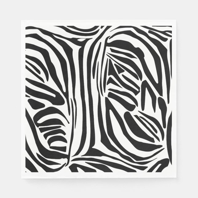 Guardanapo De Papel Padrão zebra (Frente)