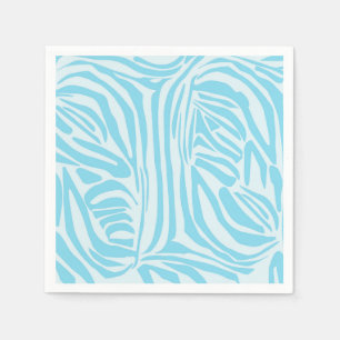 Guardanapo De Papel Padrão Zebra Azul