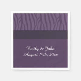 Guardanapo De Papel Padrão Zebra Roxo