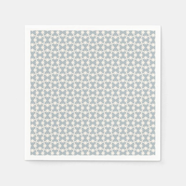 Guardanapo De Papel Padrões de Estrela Azul Dusty Napkin (Frente)