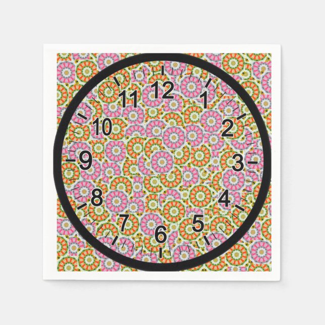 Guardanapo De Papel Padrões de porco (Frente)