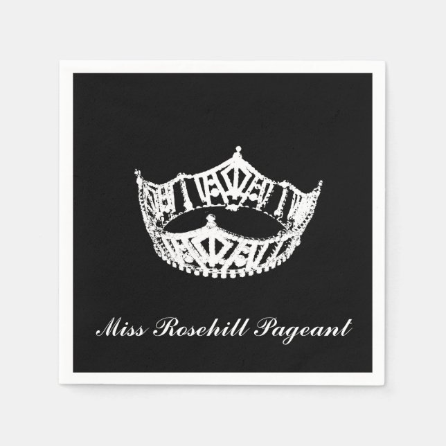 Guardanapo De Papel Pageant Crown Paper Napkins (Frente)