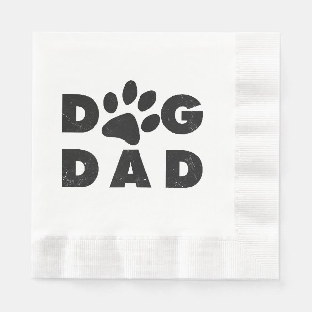 Guardanapo De Papel Pai clássico de cão (Frente)