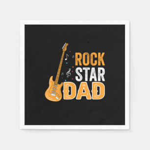 Guardanapo De Papel pai Dia de os pais Rock Star