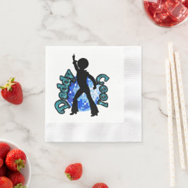 Guardanapo De Papel Pai Legal Dança de Disco Pai Dia Napkins