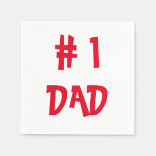 Guardanapo De Papel pai nº 1 - Padre Engraçado Presente