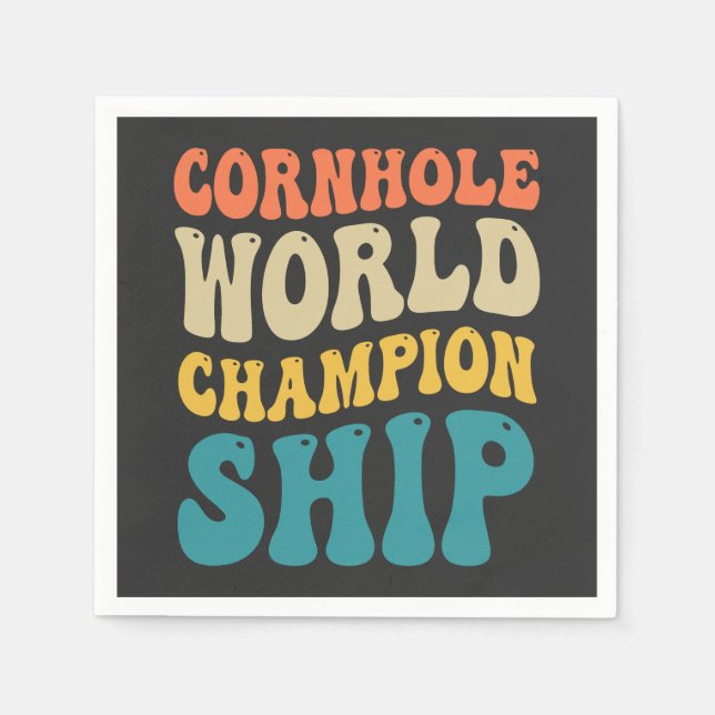 Guardanapo De Papel Pai Retro Engraçado Groovy para o Campeonato do Mu (Frente)