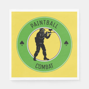 Guardanapo De Papel Paintball Combat