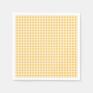 GUARDANAPO DE PAPEL PAÍS RÚSSIO AMARELO GINGHAM NAPKIN