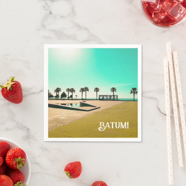 Guardanapo De Papel Paisagem da Arquitetura do Batumi Georgia (Insitu)