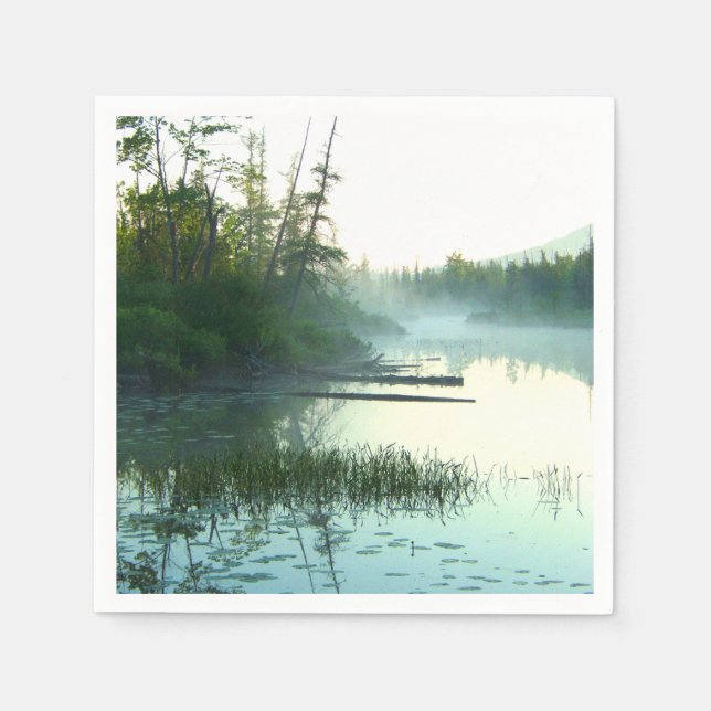 Guardanapo De Papel Paisagem de Árvore Água Marsh (Frente)