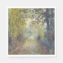 Guardanapo De Papel Paisagem na floresta (por Pierre-Auguste Renoir)