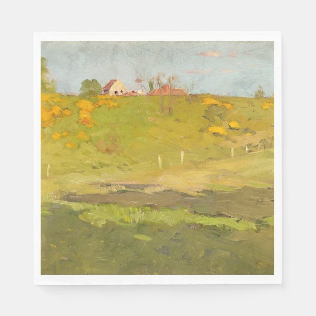 Guardanapo De Papel Paisagem rural francesa (por Georg Pauli) (Frente)