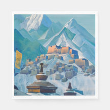 Paisagem tibetana nos Picos da Montanha Himalaia