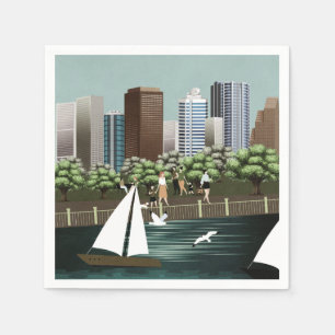 Guardanapo De Papel Paisagem urbana