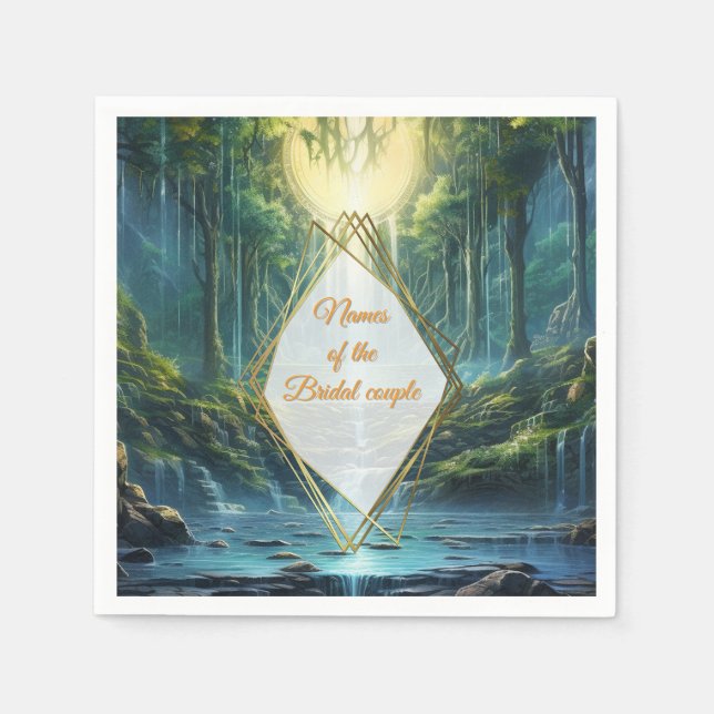 Guardanapo De Papel Paisagens de Destino Viajantes do Nosso Mundo (Frente)