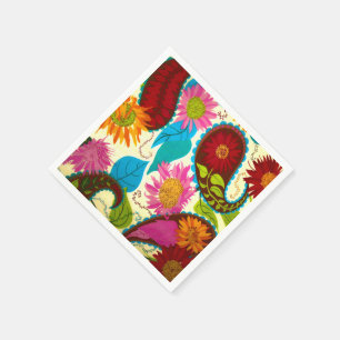 Guardanapo De Papel Paisley floral
