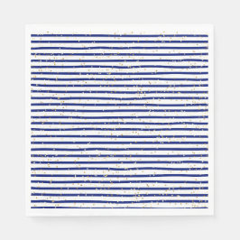 Guardanapo De Papel Pajama com risca azul e o almoço do Pancake Napkin