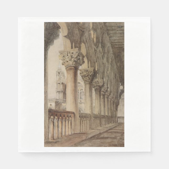 Guardanapo De Papel Palácio Ducal (por John Ruskin) (Frente)