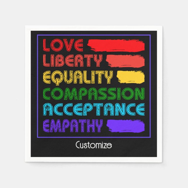 Guardanapo De Papel Palavras Para Viver Por (Frente)