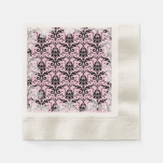 Guardanapo De Papel Palest Pink Soft Grunge Tea Party Napkins (Frente)