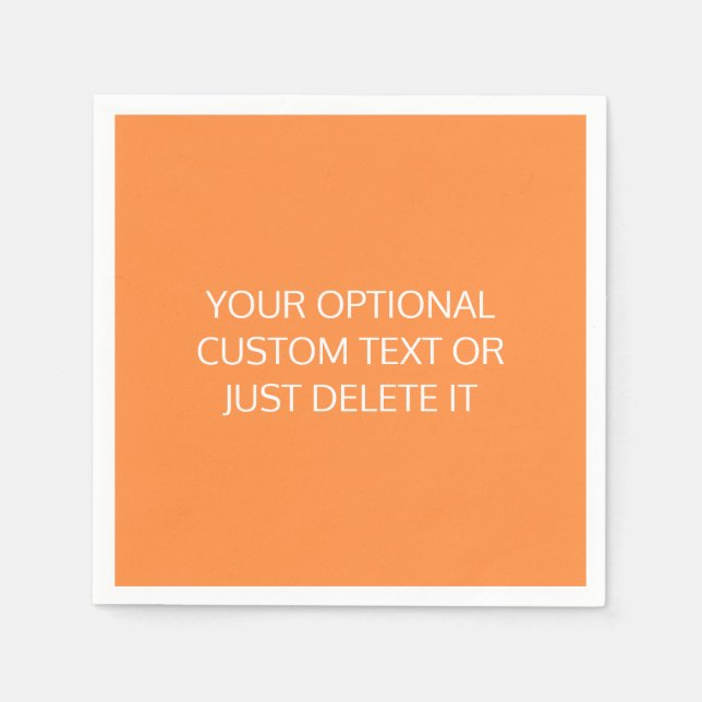 Guardanapo De Papel Paleta de cores laranja sólida tendência para fest (Frente)