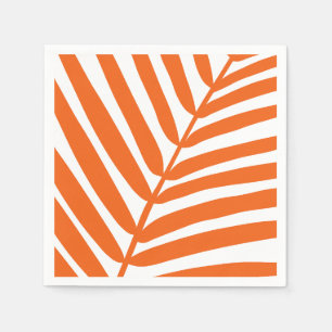 Guardanapo De Papel Palm Leaf Orange