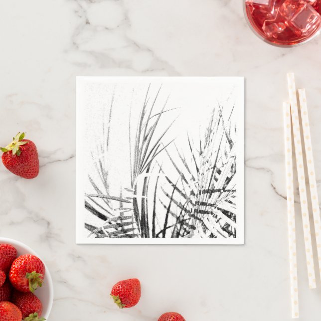 Guardanapo De Papel Palm Tree deixa um esboço de minimalismo (Insitu)