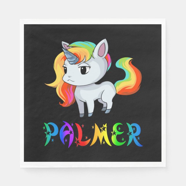 Guardanapo De Papel Palmer Unicórnio (Frente)